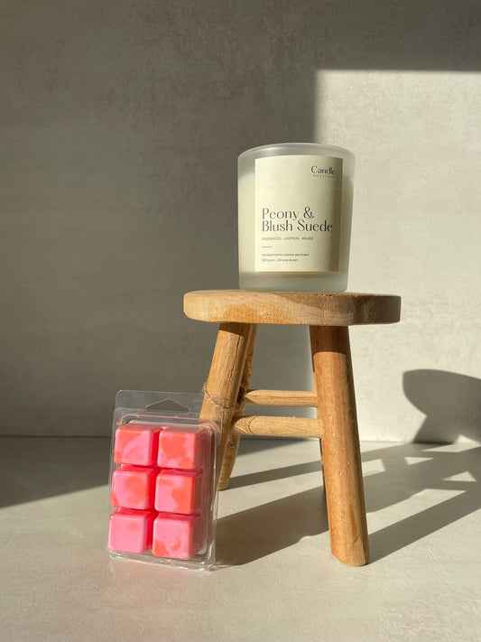 Peony & Blush Suede Candle
