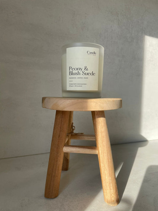 Peony & Blush Suede Candle